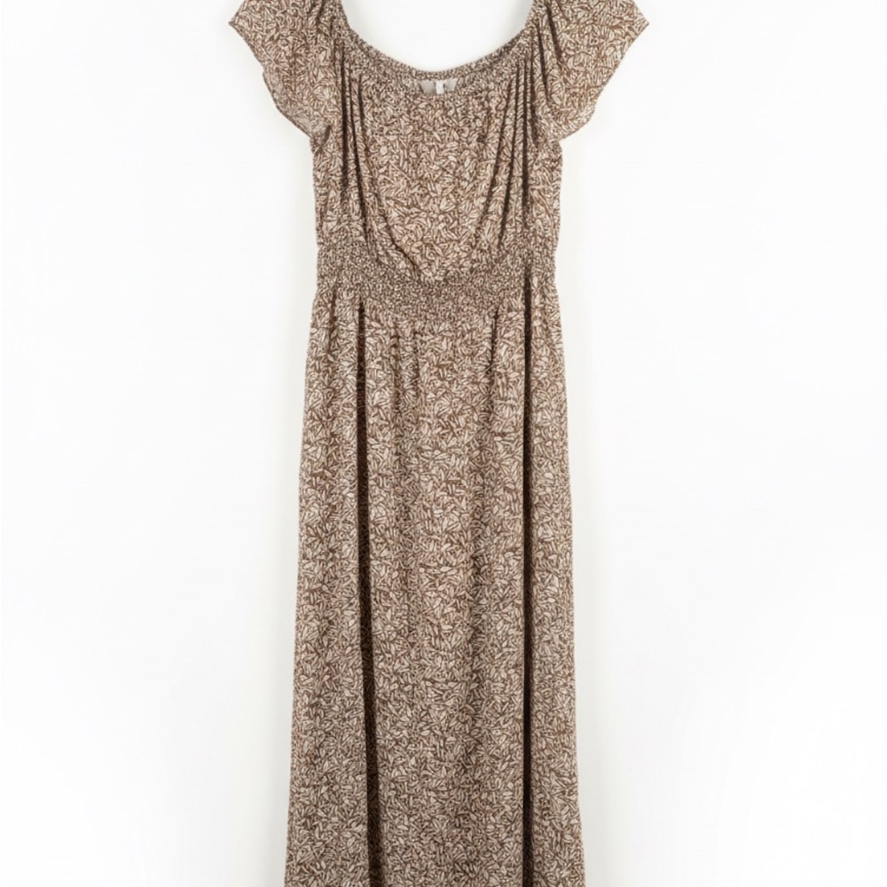 Old Navy Smocked Off-The-Shoulder Bohemian Cottagecore Maxi Dress XL